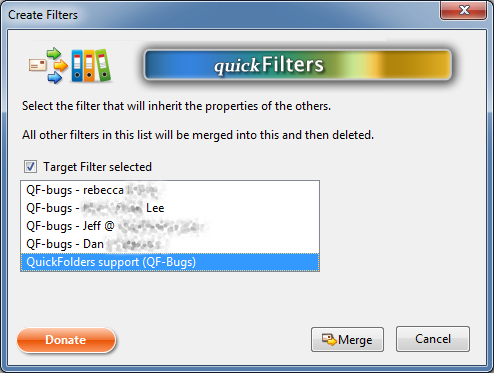 Select Target Filter