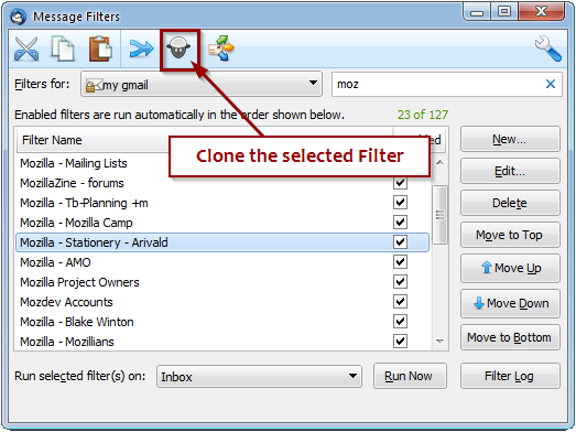 clone filter