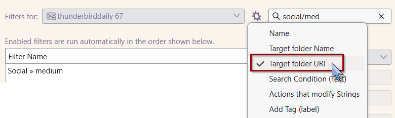 Search by Folder URI
