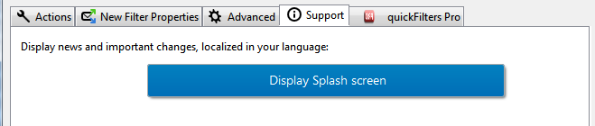 support tab splash screen